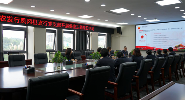 农发行凤冈县支行开展保密主题党日活动