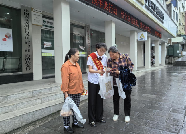 农发行务川县支行开展“民法典宣传月”普法宣传活动