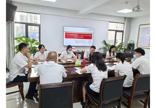 　农发行习水县支行组织开展学习贯彻党的二十届三中全会精神集中学习研讨会