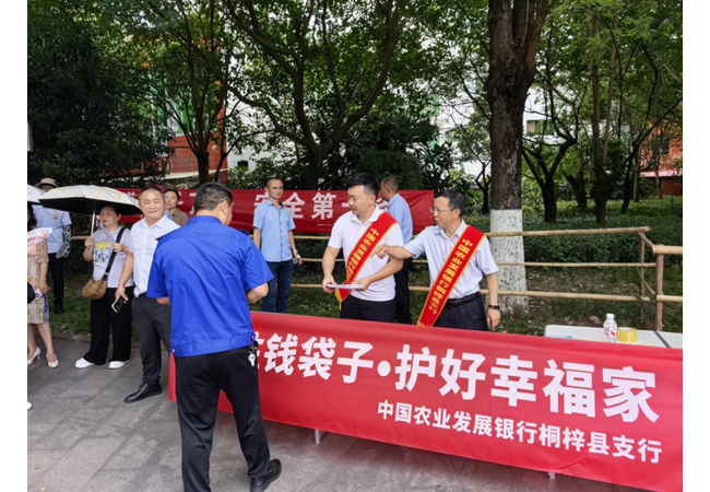 农发行贵州分行桐梓县支行积极开展金融行业防范非法金融活动宣传