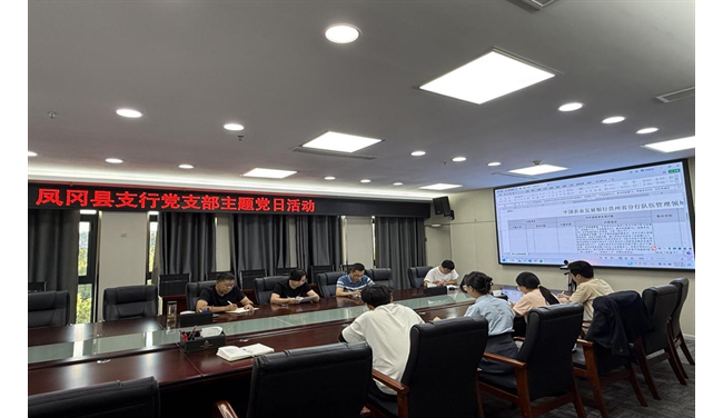 农发行贵州分行凤冈县支行党支部开展“精耕细作强管理 党建引领促规范”主题党日活动