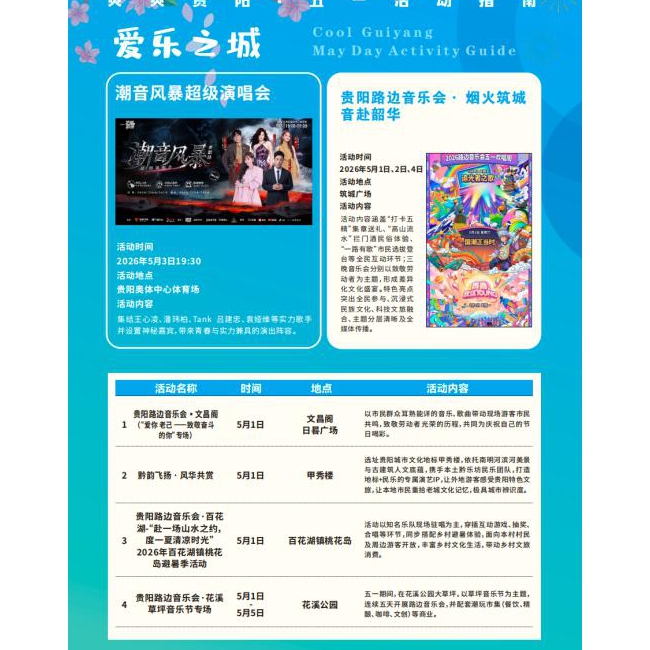 五一“520”·爽聚贵阳城｜爽爽贵阳·五一活动指南