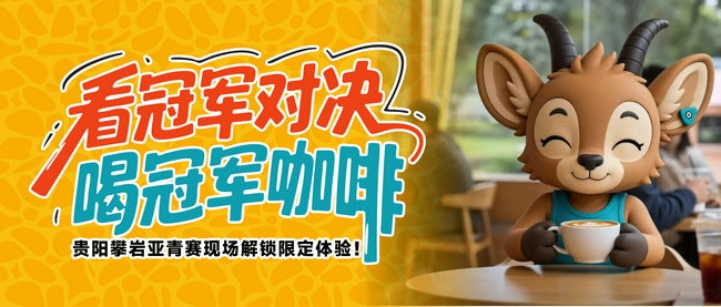 看冠军对决，喝冠军咖啡｜2026亚青赛贵阳站现场解锁“对的”限定体验！